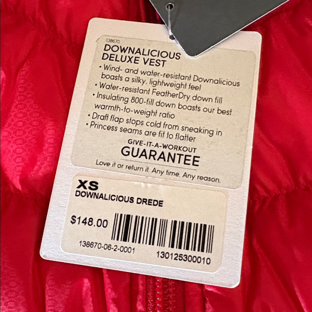 Athleta Red Downalicious Deluxe Vest - Picture 2 of 11